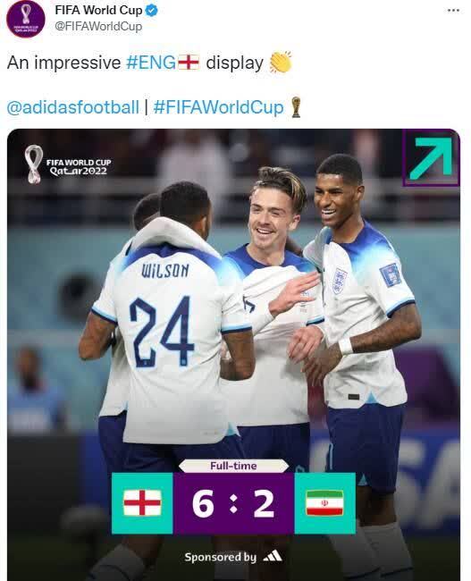 واکنش AFC و فیفا به باخت تیم ملی مقابل انگلیس