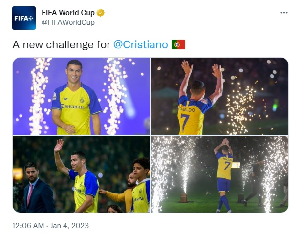 واکنش جالب فیفا به حضور رونالدو در فوتبال آسیا +عکس