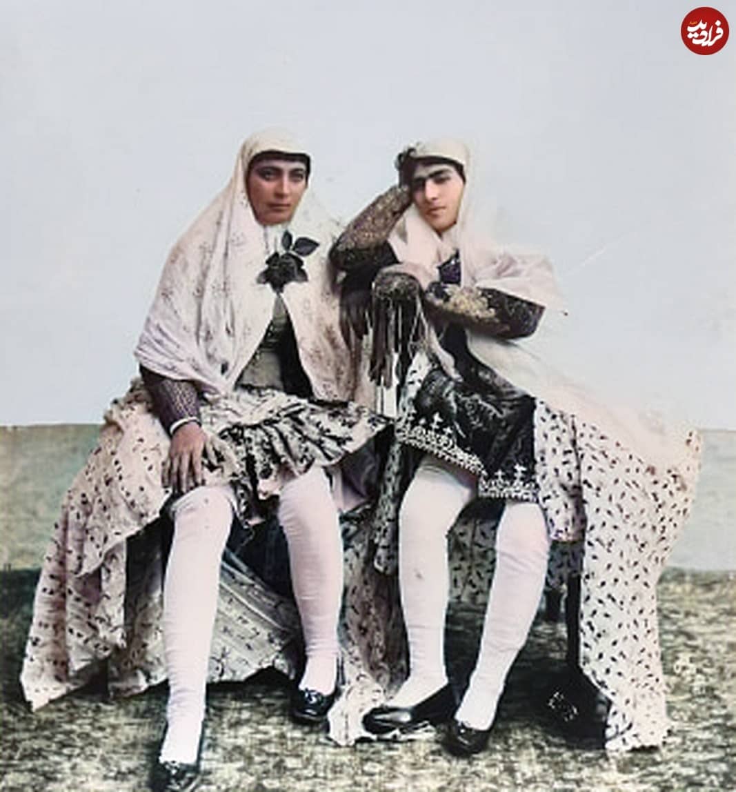 زن زیبای قاجاری مدل عکاس خارجی